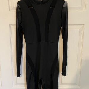 Chic Black Long Sleeve Jumpsuit